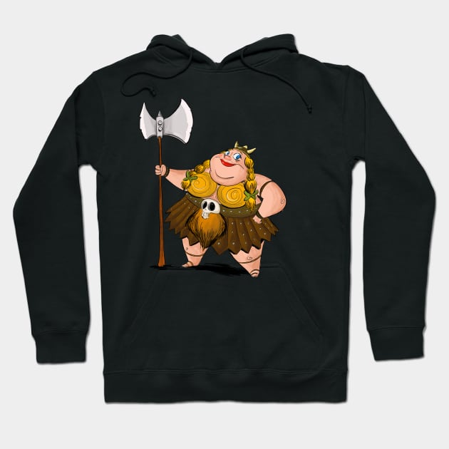 Viking Woman Hoodie by Jim Grue Goods